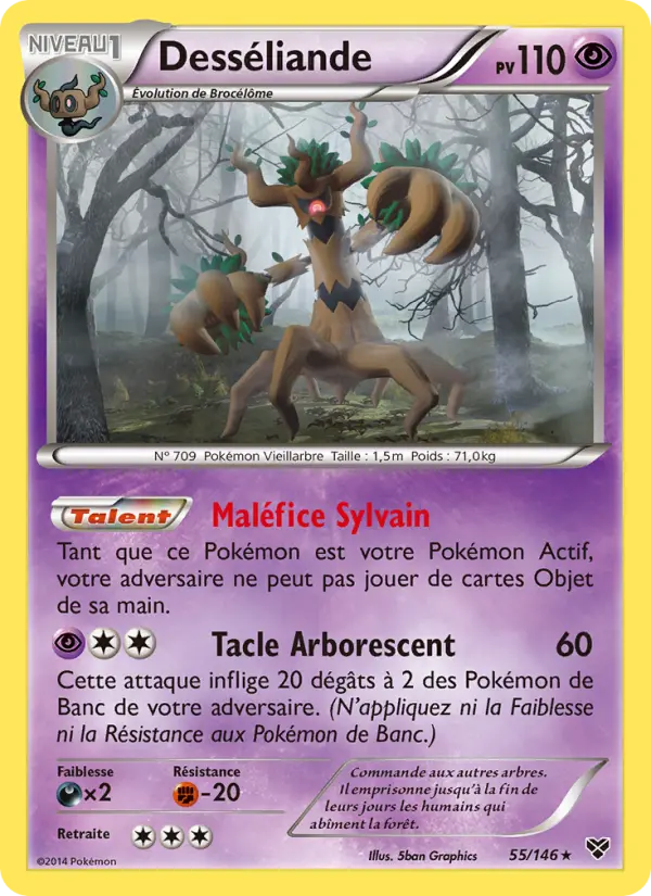 Desséliande – carte Pokémon TCG Rare n°55