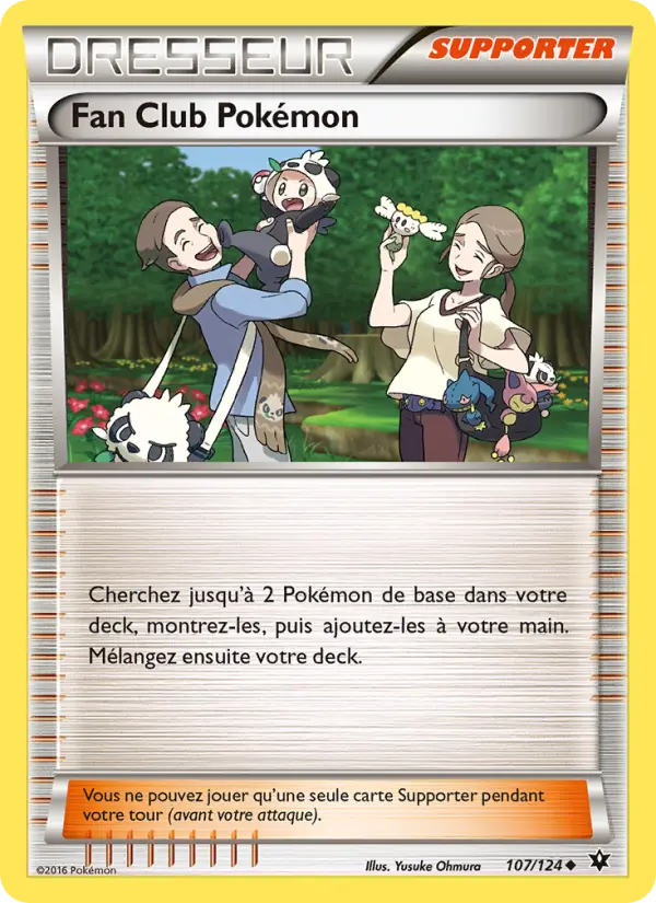 Fan Club Pokémon – carte Pokémon TCG Peu Commune n°107