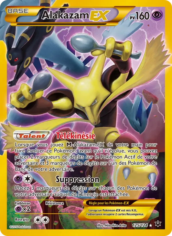 Alakazam EX – carte Pokémon TCG Magnifique rare n°125