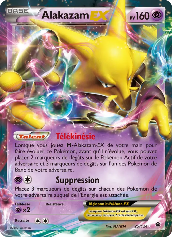 Alakazam EX – carte Pokémon TCG Ultra Rare n°25