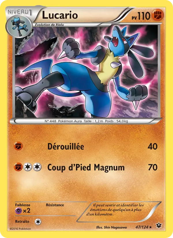 Lucario – carte Pokémon TCG Rare n°47