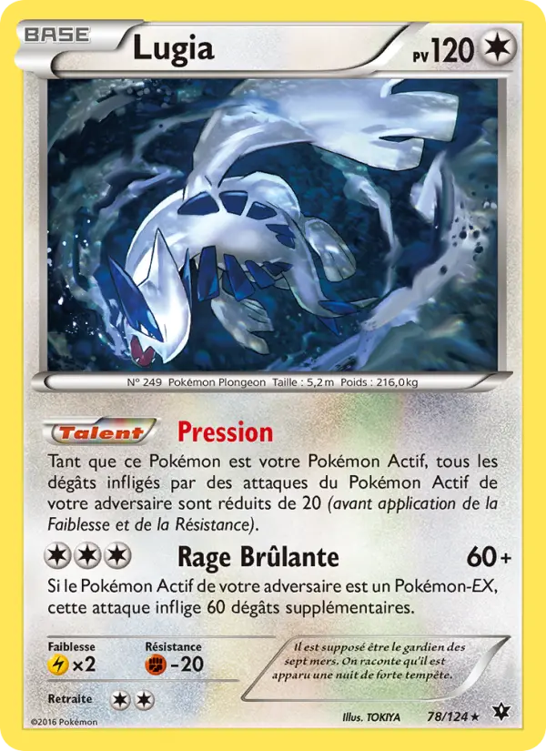 Lugia – carte Pokémon TCG Rare n°78