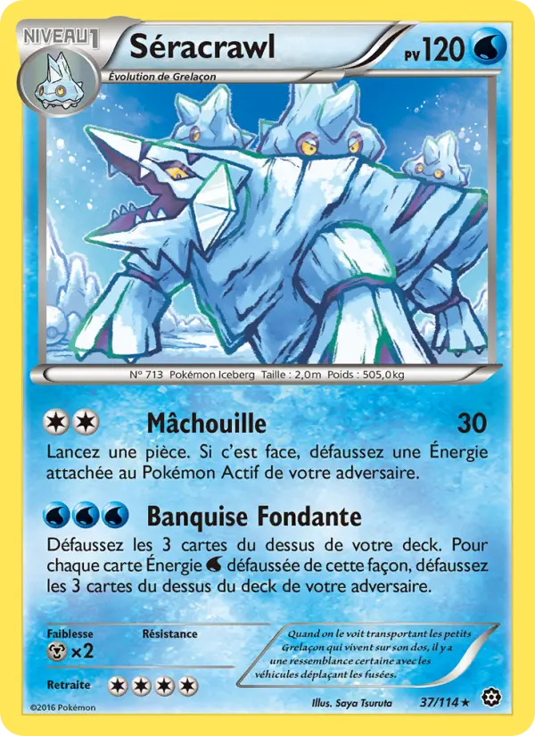 Séracrawl – carte Pokémon TCG Rare n°37