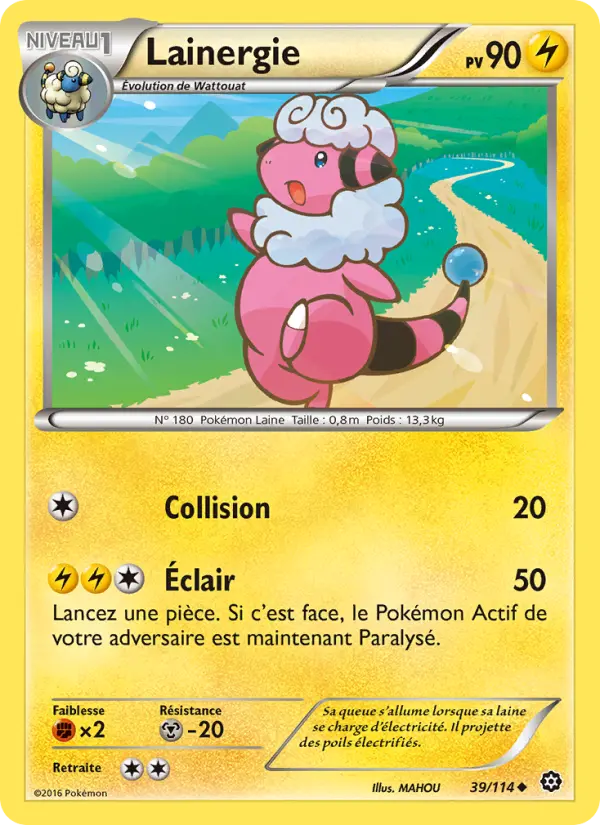 Lainergie – carte Pokémon TCG Peu Commune n°39