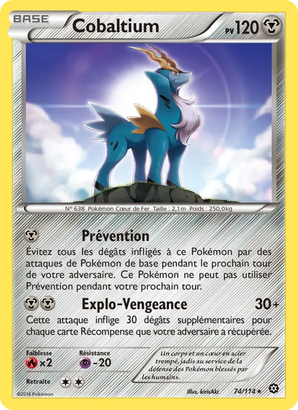 Cobaltium – carte Pokémon TCG Rare n°74