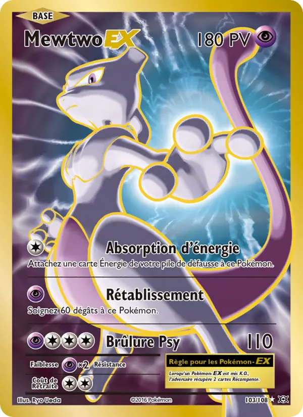 Mewtwo EX – carte Pokémon TCG Ultra Rare n°103