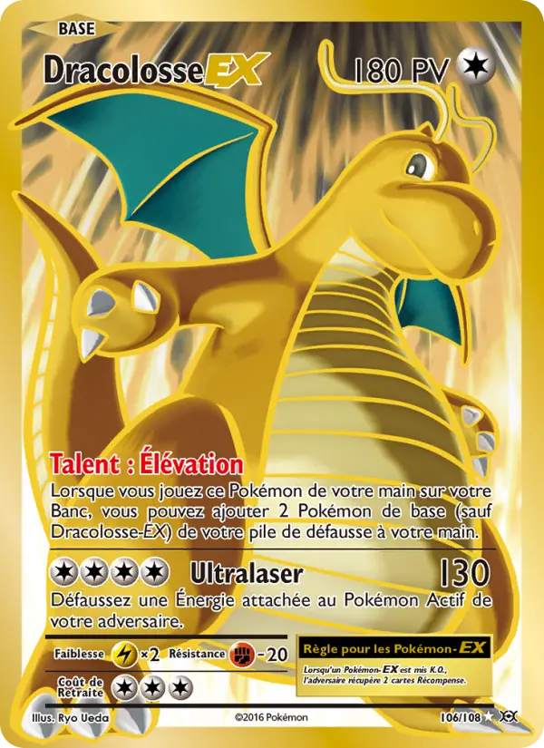 Dracolosse EX – carte Pokémon TCG Ultra Rare n°106