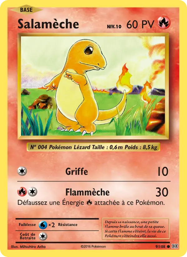 Salamèche – carte Pokémon TCG Commune n°9