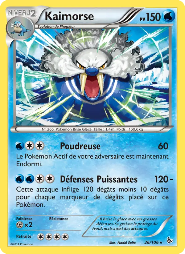 Kaimorse – carte Pokémon TCG Rare n°26