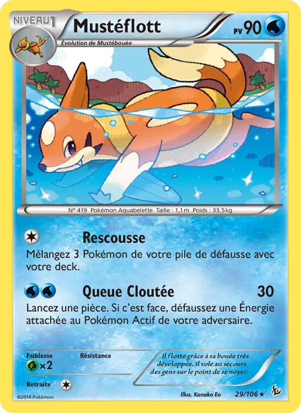 Mustéflott – carte Pokémon TCG Rare n°29
