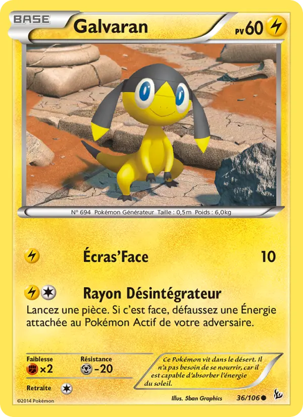 Galvaran – carte Pokémon TCG Commune n°36