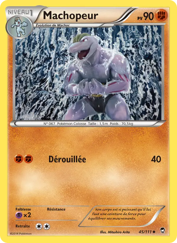 Machopeur – carte Pokémon TCG Peu Commune n°45