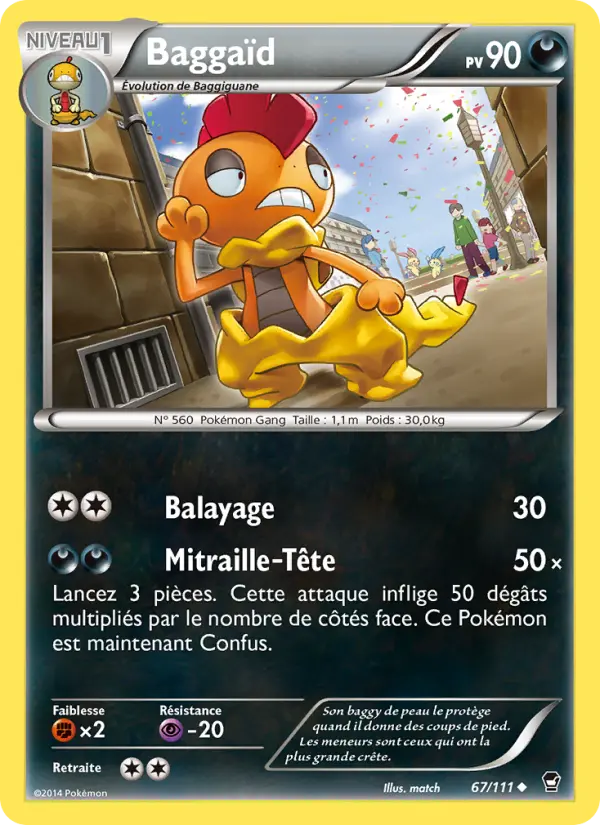 Baggaïd – carte Pokémon TCG Peu Commune n°67