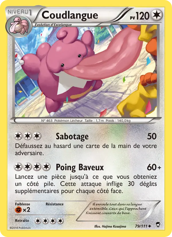 Coudlangue – carte Pokémon TCG Peu Commune n°79