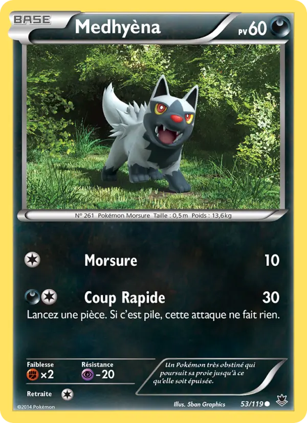 Medhyèna – carte Pokémon TCG Commune n°53