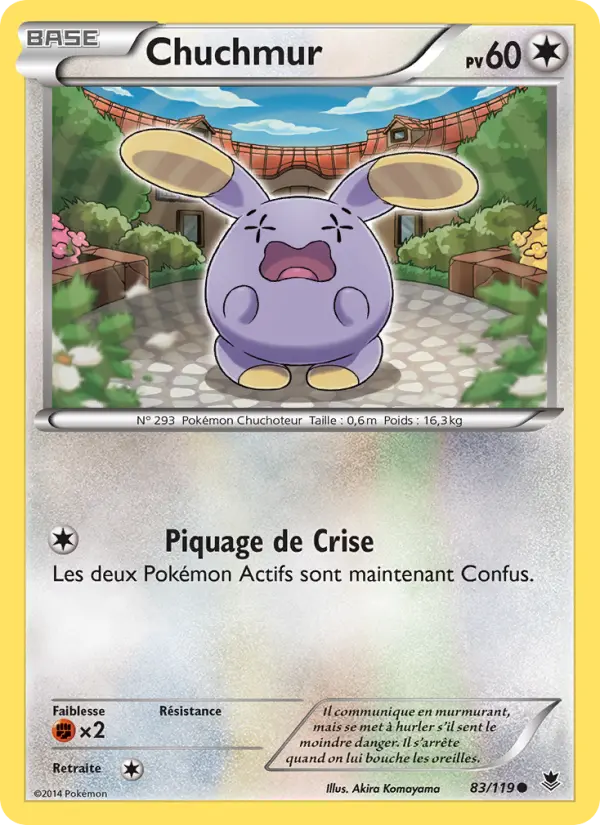 Chuchmur – carte Pokémon TCG Commune n°83