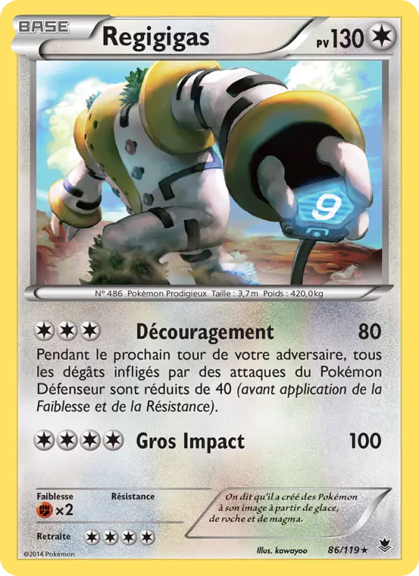 Regigigas – carte Pokémon TCG Rare n°86
