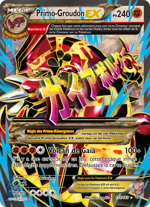 Primo-Groudon EX – carte Pokémon TCG Ultra Rare n°151
