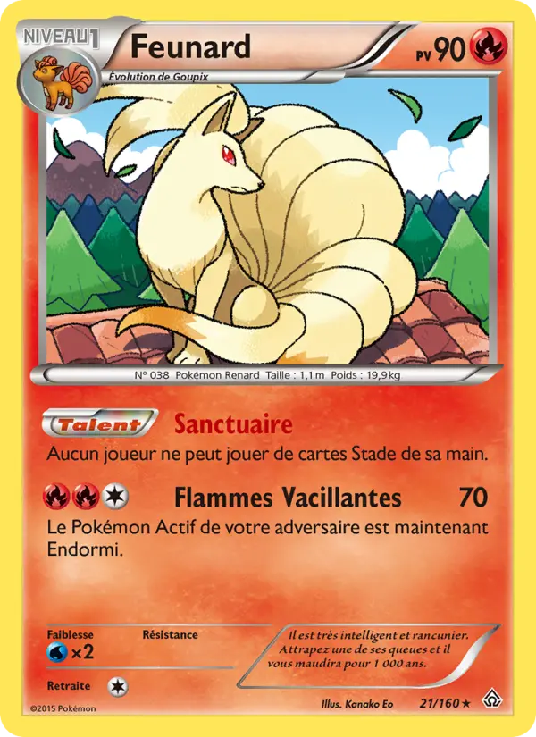 Feunard – carte Pokémon TCG Rare n°21