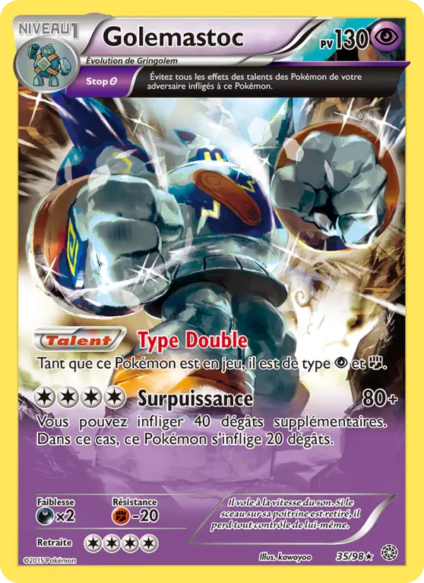 Golemastoc – carte Pokémon TCG Rare n°35