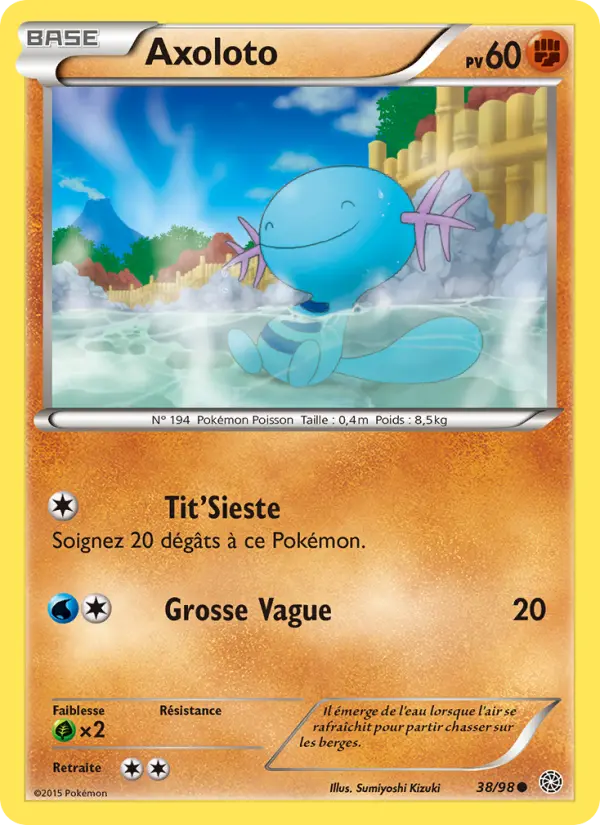 Axoloto – carte Pokémon TCG Commune n°38