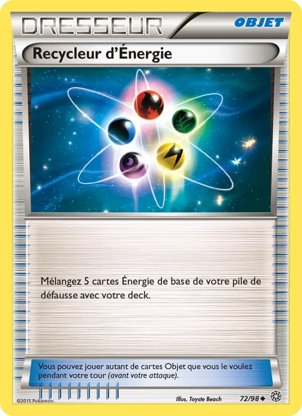 Recycleur d'Énergie – carte Pokémon TCG Peu Commune n°72