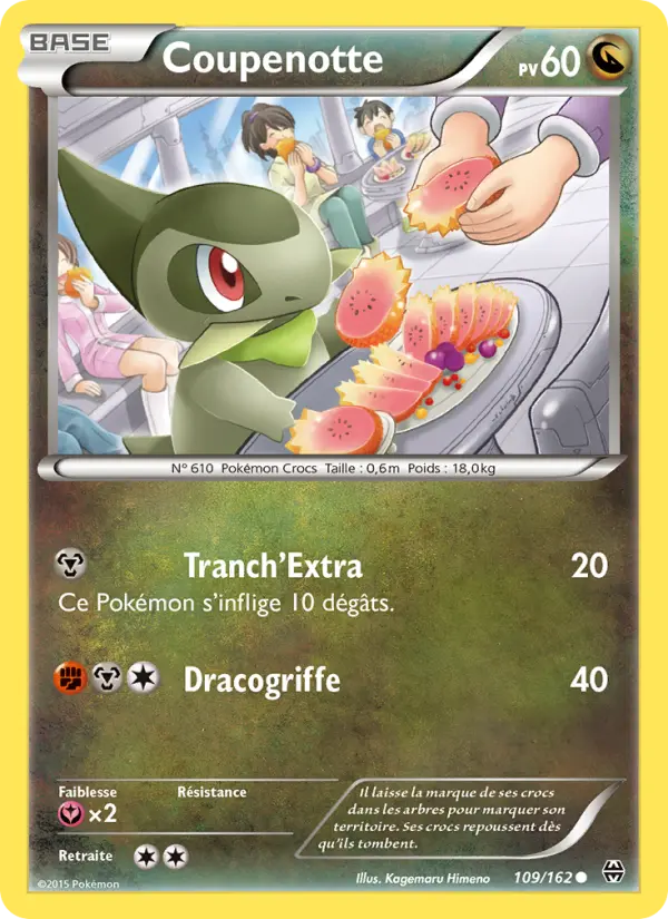 Coupenotte – carte Pokémon TCG Commune n°109
