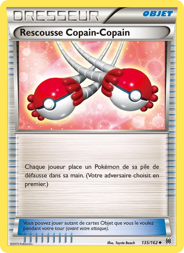 Rescousse Copain-Copain – carte Pokémon TCG Peu Commune n°135