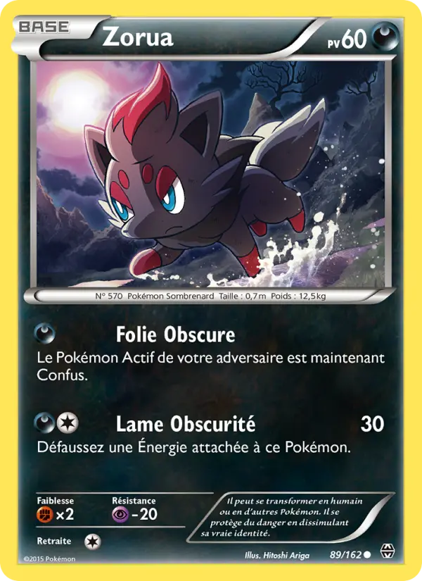 Zorua – carte Pokémon TCG Commune n°89