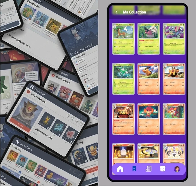 Comparaison Pokéfolia face aux autres plateformes de cartes Pokémon